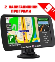 GPS Навигация Northern Cross NC-N9, 9 инча, 256 MB RAM, 2 Програми