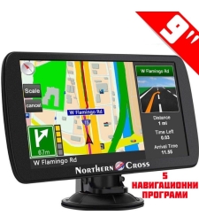 GPS Навигация Northern Cross NC-N9 LE, 9 инча, 256 MB RAM, 5 Програми