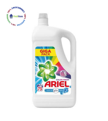 Ariel Touch of Lenor Color течен перилен прапарат за цветно пране - 75 пранета/4125 мл.