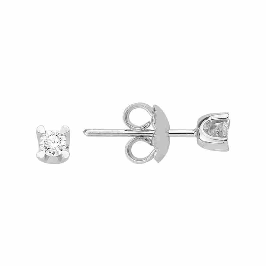 1.01 k Classic earrings with diamonds