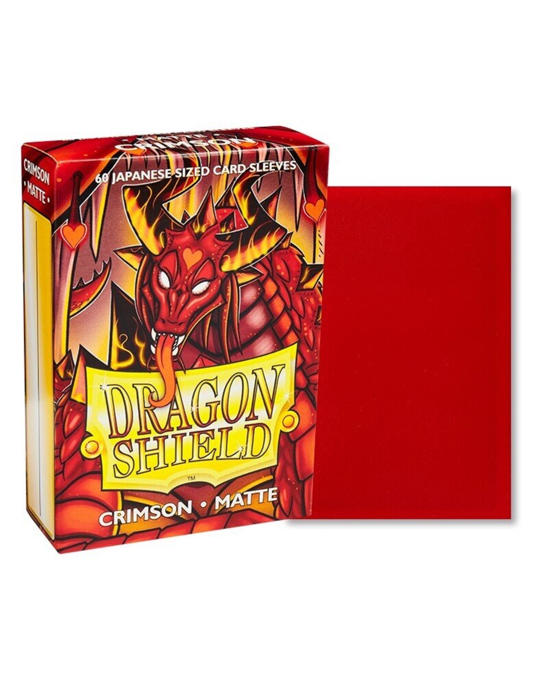 Dragon Shield матови малки протектори за карти (crimson)