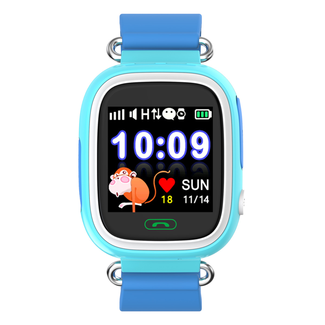 Детски смарт часовник Xmart KW03G, GPS, 3G, Син